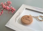 Personalised Wooden Keyring - Name and Initial