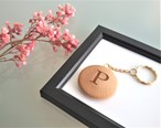 Personalised Wooden Keyring - Name and Initial