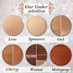 Personalised 5th Wood Anniversary Custom Hardwood Coaster