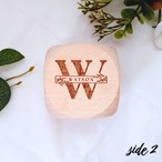 Personalised 5th Wedding Anniversary Wooden Block