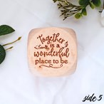 Personalised 5th Wedding Anniversary Wooden Block