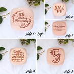 Personalised 5th Wedding Anniversary Wooden Block