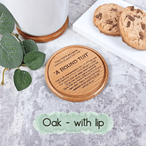 "A Round Tuit" Turned Wooden Coasters - Various Timbers