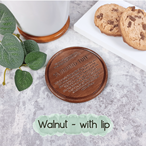 "A Round Tuit" Turned Wooden Coasters - Various Timbers