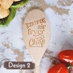 Air Fryer Chef Design - Personalised Wooden Spoon
