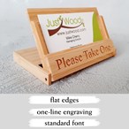 Business Card Holder - Wooden - Personalised