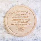 Sweet Dreams Are Made Of Cheese Serving Board