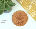 Home Sweet Home Engraved Wooden Coaster