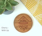Home Sweet Home Engraved Wooden Coaster