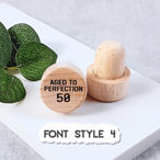 Personalised Engraved Wooden Cork Bottle Stopper