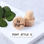 Personalised Engraved Wooden Cork Bottle Stopper