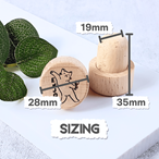 Personalised Engraved Wooden Cork Bottle Stopper