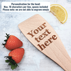 Design Your Own Personalised Wooden Spatula – Custom Engraved Gift