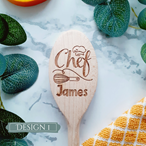 Chef Design - Personalised Wooden Spoon
