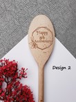 5th Wedding Anniversary Design Spoons
