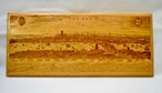 A Limited Edition Great Fire of London 1666 Cherry Wooden Plaque,