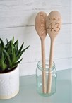 Table Number Design - Personalised Wooden Spoon