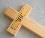 Personalised Wooden Cross 22cm