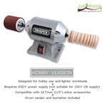 Leather Burnisher Bundle with Motor & Drum Sander – Hobby & Professional Kit