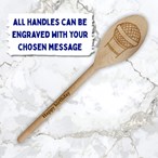 Personalised Karaoke Singing Microphone Wooden Spoon – Engraved Gift