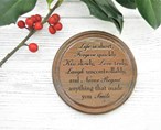 Engraved Wooden Coaster - Life Is Short Inspirational Quote