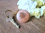 Round wooden keyring engraved with your favourite tree