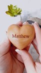 Large Personalised 3D Wooden Heart