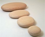 Giant Wooden Pebbles