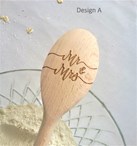 Mr & Mrs Wedding Anniversary Design - Personalised Wooden Spoon
