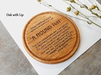"A Round Tuit" Turned Wooden Coasters - Various Timbers