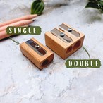 Wooden Pencil Sharpener – Single & Double Hole Beech Sharpener