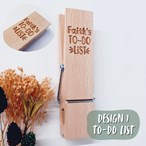 Personalised Wall Mounted To-do List Peg