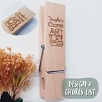 Personalised Wall Mounted To-do List Peg