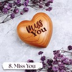 3D Wooden Heart “Pocket Hug” – Engraved Keepsake Gift