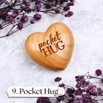 3D Wooden Heart “Pocket Hug” – Engraved Keepsake Gift