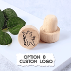Personalised Engraved Wooden Cork Bottle Stopper