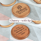 Personalised Engraved Wooden Coaster | Custom Names, Logos & Artwork