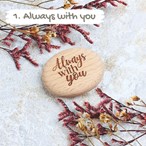 Engraved Small Pebble “Pocket Hug” – Personalised Wooden Keepsake