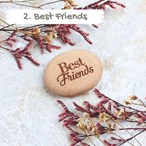 Engraved Small Pebble “Pocket Hug” – Personalised Wooden Keepsake