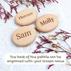 Engraved Small Pebble “Pocket Hug” – Personalised Wooden Keepsake