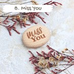 Engraved Small Pebble “Pocket Hug” – Personalised Wooden Keepsake