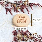 Engraved Small Pebble “Pocket Hug” – Personalised Wooden Keepsake