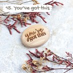 Engraved Small Pebble “Pocket Hug” – Personalised Wooden Keepsake
