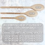 Bake Off Personalised Wooden Spoon - Engraved Baking Champion Award