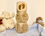 Wooden Baby Blocks - Personalised