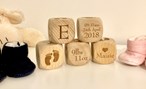 Wooden Baby Blocks - Personalised