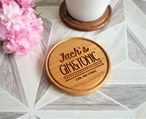 Drinks Order Design Personalised Wooden Coaster