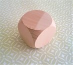 Extra Large Plain Wooden Square Dice - 60mm