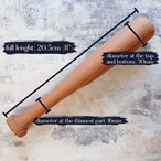 Plain Natural Wooden Cocktail Muddler 8" length