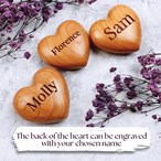 3D Wooden Heart “Pocket Hug” – Engraved Keepsake Gift